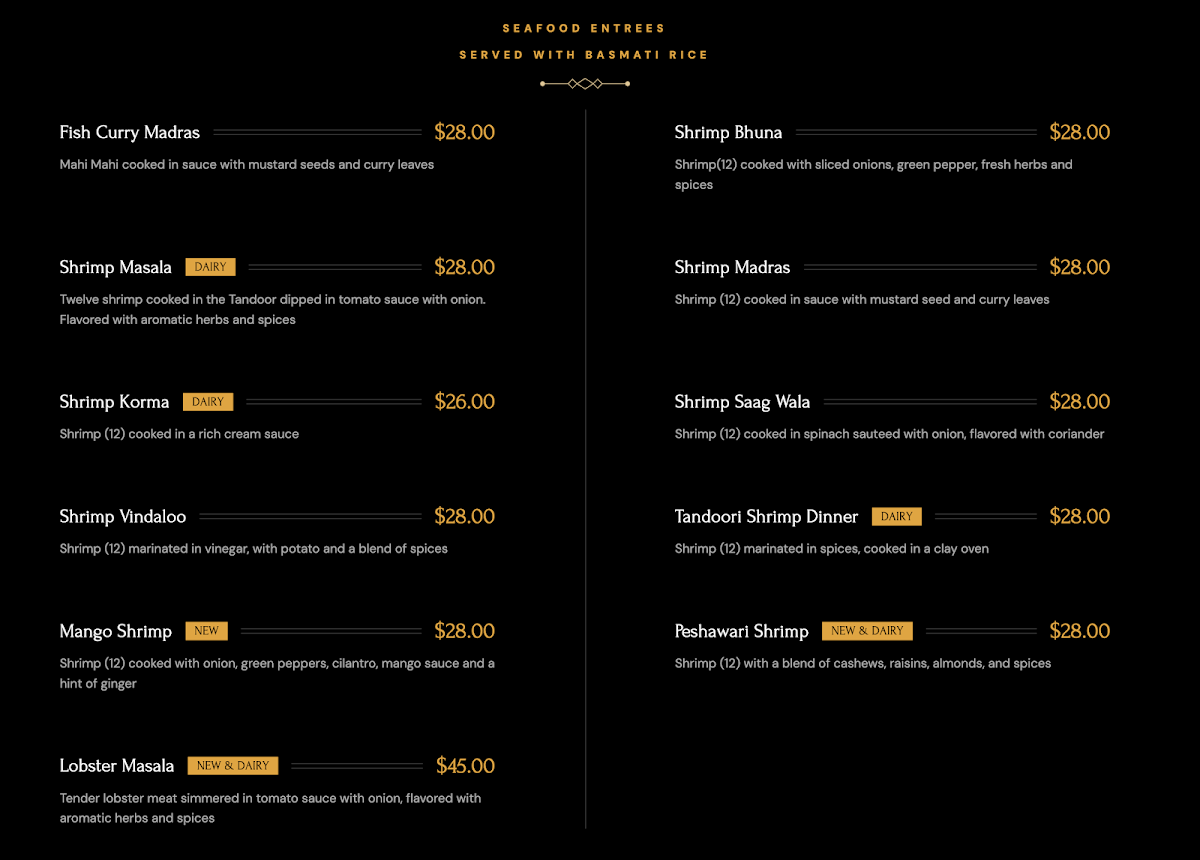 Guru Indian Restaurant Menu - Image 4