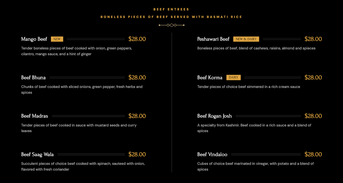 Guru Indian Restaurant Menu - Image 5